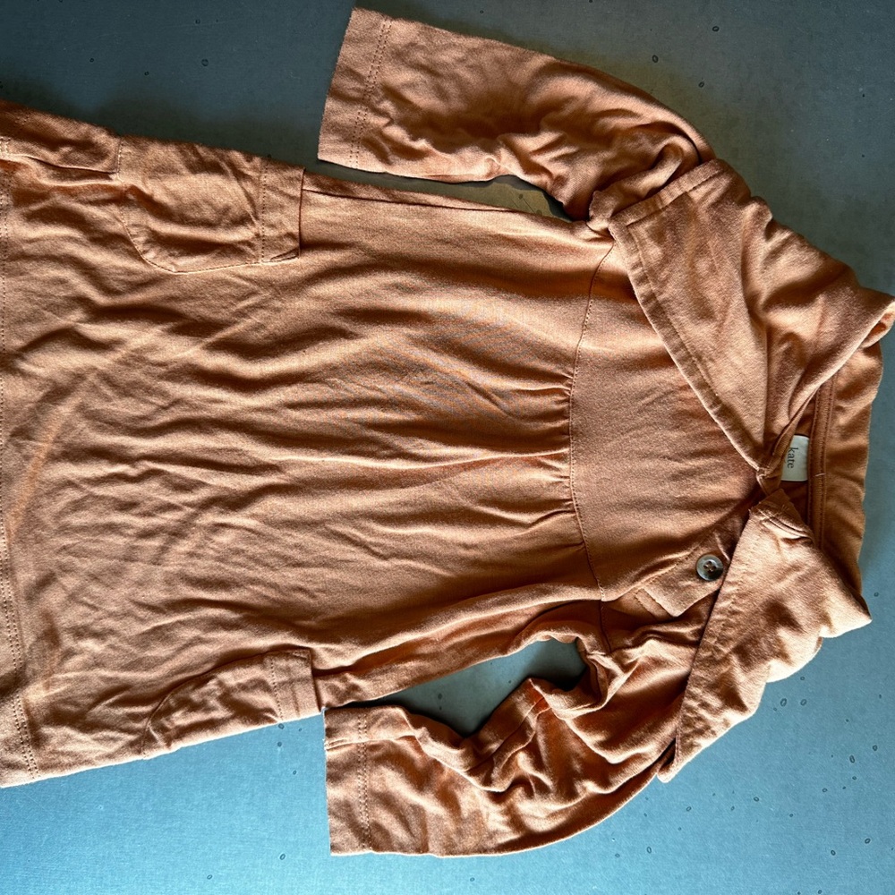 Kate Quinn Terracotta Long Sleeve Top